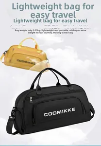 Lightweight 0.55kg large travel bag with separate shoe compartment and durable handles