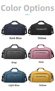 Options multicolores pour grand sac de voyage montrant six variantes de couleurs