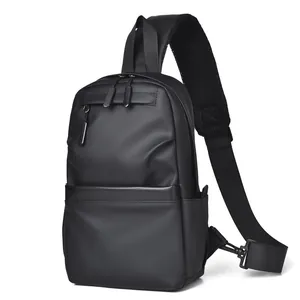 Men's Casual Sling Chest Bag Waterproof Nylon Crossbody Bag Multi-Functional Outdoor Shoulder Bag For Daily Travel