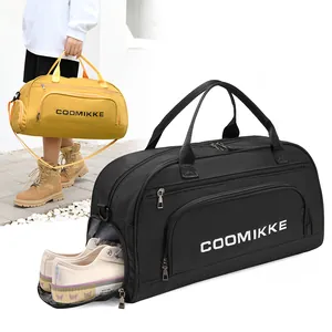 Large Capacity Travel Duffle Bag Oxford Waterproof Gym Bag With Shoe Compartment Wet Dry Separation Unisex Yoga Handbag
