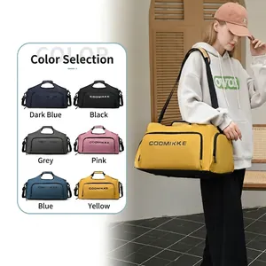 Sac de Voyage Grande Capacité Avec Compartiment à Chaussures Imperméable Tissu Oxford Sac de Sport pour Hommes Femmes