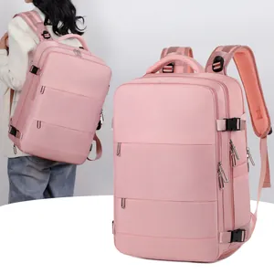 Zaino da Viaggio in Tessuto Oxford di Grande Capacità per Donna Impermeabile Multi Scomparto Borsa per Laptop da 15 Pollici
