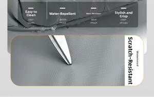 Détail du tissu imperméable et anti-rayures avec texture en maille robuste