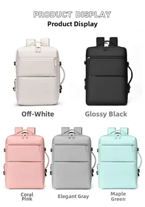 Zaini da viaggio d'affari in cinque colori tra cui bianco nero rosa grigio e verde