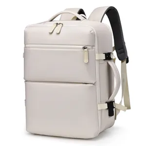 Zaino da Viaggio di Grande Capacità per Uomo e Donna Con Scomparto Scarpe Indipendente Porta USB Zaino Porta PC Espandibile