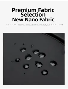 Water-repellent nano-fabric detail showing wear-resistant properties of the chest bag