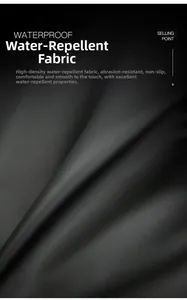 Close-up of high-density waterproof black fabric with premium matte texture and durability