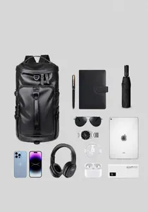 Waterproof travel backpack detail showing spacious compartments and reasonable structure