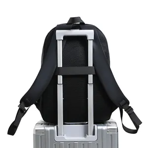 Sac à dos d'affaires pour ordinateur avec sangle de bagage pour poignée de valise