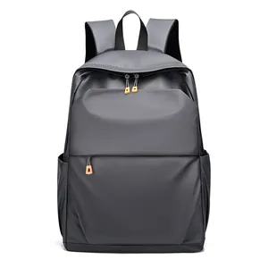 Sac à dos pour ordinateur portable gris foncé grande capacité avec tissu imperméable