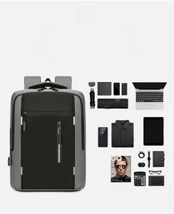 Detailed internal organization view showing high capacity for 15-inch laptop and gear