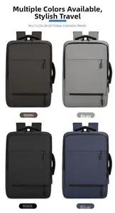 Business backpack in four colors with USB charging port and sleek minimalist design