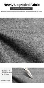 Macro shot showing durable scratch-resistant high density nylon fabric of the laptop backpack