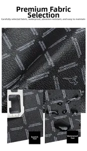 Detail van waterdichte en krasbestendige zwarte kunstlederen zakelijke heren clutch