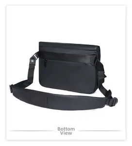 Vista posterior con bolsillo de cremallera oculto y correa acolchada ajustable del bolso