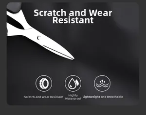 Close-up of scratch-resistant black fabric on durable backpack showing material quality