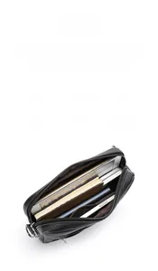 Internal view of functional chest bag with multiple compartments for 7.9-inch tablet and gear