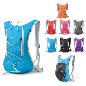 Outdoor Wasserdicht Fahrrad Trinkrucksack Leicht Wandern Bergsteigen Laufen Sportrucksack Mit Reflektierenden Streifen Atmungsaktives Polyester Material