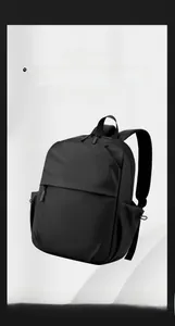 Lightweight black waterproof nylon backpack for men weighing only 0.45KG detail
