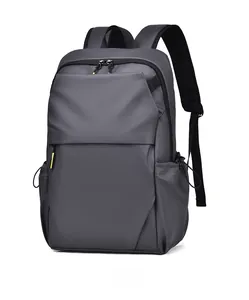 Waterproof dark grey backpack featuring mesh breathable straps and functional side pockets