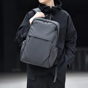 Minimalist Business Backpack Waterproof Oxford Cloth Large Capacity Laptop Bag For Travel Work Commute Student Rucksack