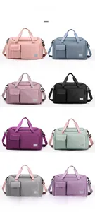 Waterproof nylon travel fitness bag available in eight versatile colors with shoulder strap
