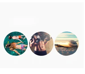 Versatile use cases for swimming, fitness and business travel in circular viewframes