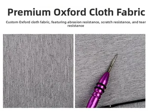 Λεπτομέρεια από γκρι ύφασμα oxford με ανθεκτική στις γρατσουνιές και στη φθορά υφή