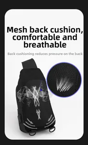 Detail of honeycomb mesh back pad with cushioning cotton for breathable comfort and support