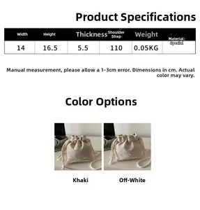 Detail view of embroidered daisy straw bucket bags with dimensions and size specifications