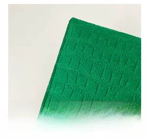 Macro detail showing bright green crocodile embossed texture and high-quality fabric grain
