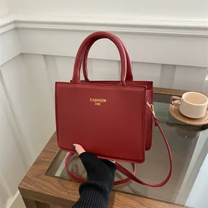 Borsa a Mano Quadrata in Pelle PU da Donna Con Portamonete Rotondo Tracolla Regolabile Borsa a Tracolla Pendolare Quotidiana