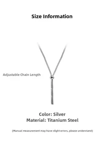 Macro shot of silver titanium steel snake chain with adjustable cylindrical slider bead