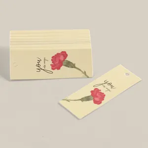 Fresh Hand Drawn Carnation Gift Tags Paper Cards For Gift Packaging Decoration With You Are Magic Quote Flower Decor