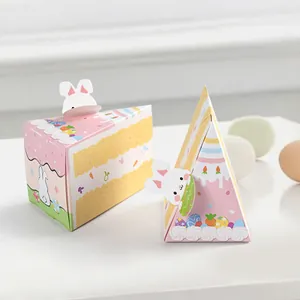 Boîtes cadeaux créatives de Pâques en forme de lapin et de gâteau pour bonbons