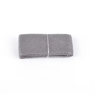 High quality grey polyester webbing ribbon for gift boxes and DIY crafts decoration