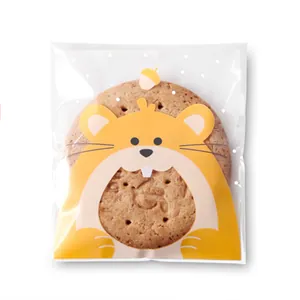 Mini bolsas herméticas para alimentos con diseño de ardilla para galletas y caramelos