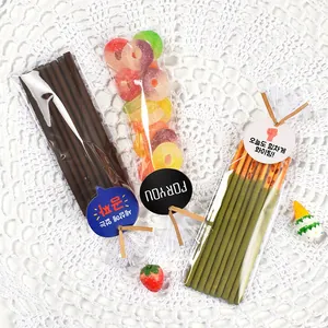 Koreanischer Stil Niedlich Cartoon Lebensmittel Verpackung Set Mit Karten Transparente Beutel Und Bindedrähte Für Süßigkeiten Geschenk
