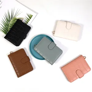 Portable crocodile pattern passport holder and card wallet in five elegant colors