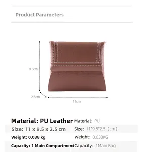 Tabella taglie con dimensioni 11x9,5x2,5 cm per questo portafoglio in pelle PU