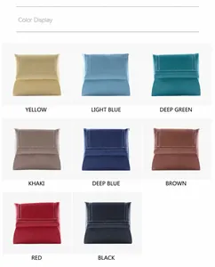 Gamma di 8 varianti di colore per portafogli in pelle in stile minimalista