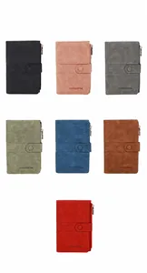 Portapassaporti RFID multicolore in ecopelle opaca con chiusura a scatto sicura