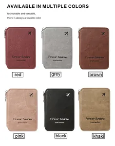 Comparaison détaillée de six portefeuilles de voyage en diverses couleurs avec fermeture
