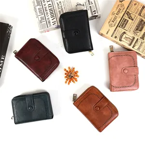 Portafogli vintage da donna in pelle PU con motivi laserati in cinque colori