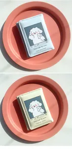 Süße Cartoon-Hunde-Geldbörsen in Hellblau und Creme mit stilvollen Motiv-Drucken