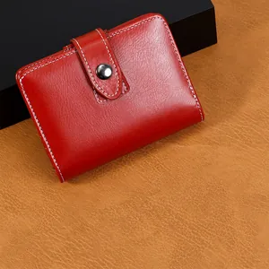 A7 Manuale a Fogli Mobili in Pelle PU Mini Portafoglio per Donna Elegante Multifunzionale Diario Raccoglitore Copertina per Taccuino