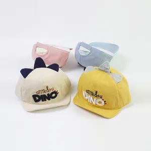 Lot de casquettes baseball enfant dinosaure avec nageoires 3D et broderie ailikatu DINO