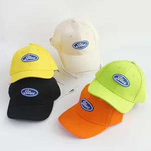 Kids Outdoor Cotton Baseball Cap Sun Protection Peaked Hat Letter Embroidery Adjustable Sun Hat For Boys Girls Summer