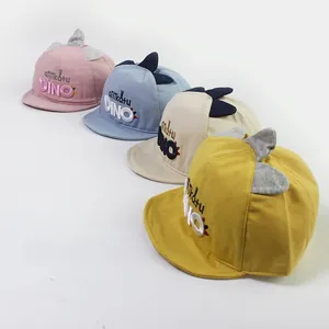Casquette de Baseball Dinosaure pour Tout-Petits Bord Souple Coton Broderie Chapeau de Soleil pour Bébé Garçons Filles Accessoires Extérieurs