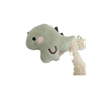 Écharpe dinosaure en peluche pour bébé avec polaire douce et broderie pour l'hiver